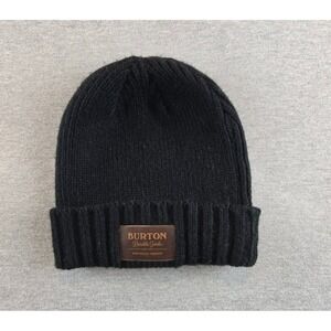 Burton Gringo True Black Beanie Ribbed Brim On Mens 1‎ Size Fits All